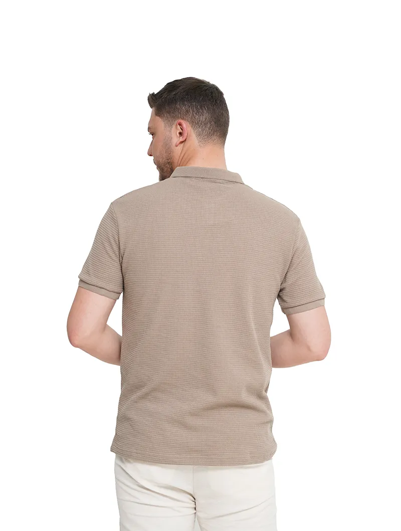 Polo en piqué de coton